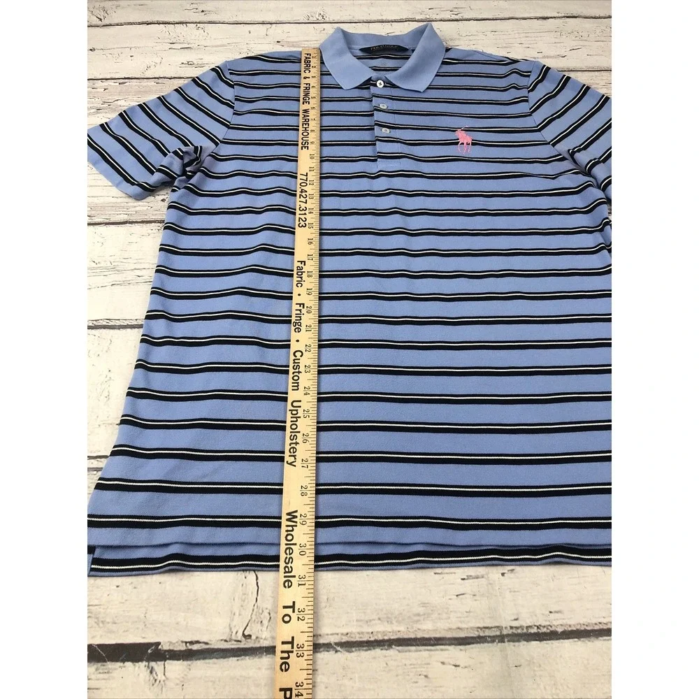 Polo Golf - Polo Ralph Lauren Polo Shirt Striped Men's L  Big Pony Pink